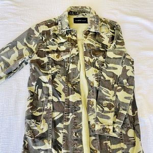 Camo duster jacket